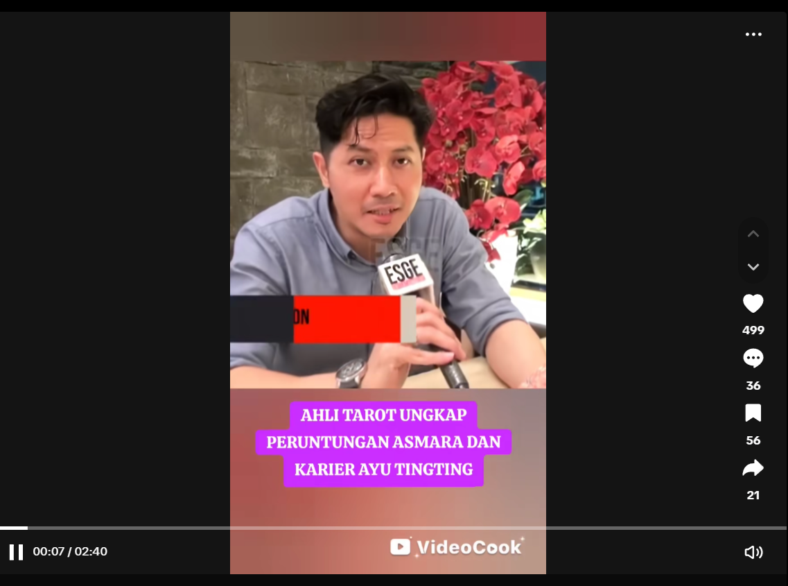 Ayu Ting Ting diramal Ahli Tarot